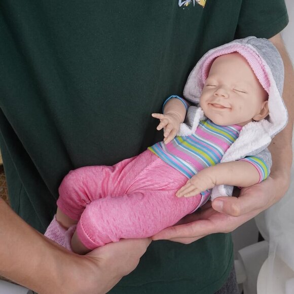 🆕 Full Body Platinum Silicone Baby Dolls Newborn  Ella-wheaten Reborn Baby Girl - Picture 4 of 8